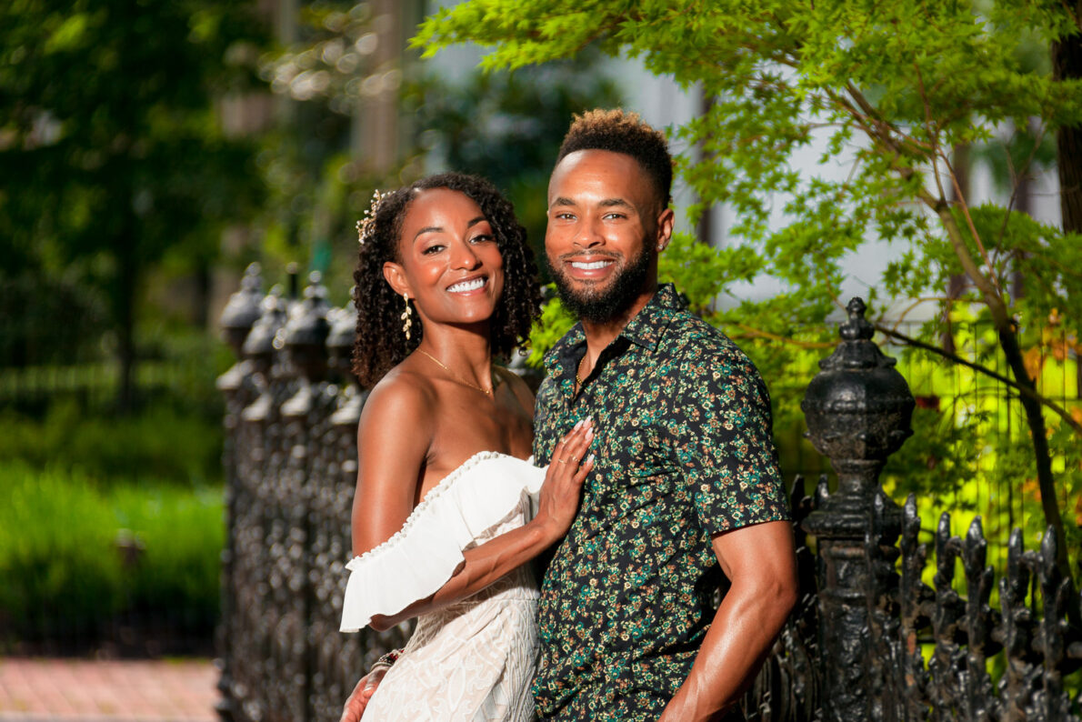 Engagement photo of a couple, captured by Ryan Clark.