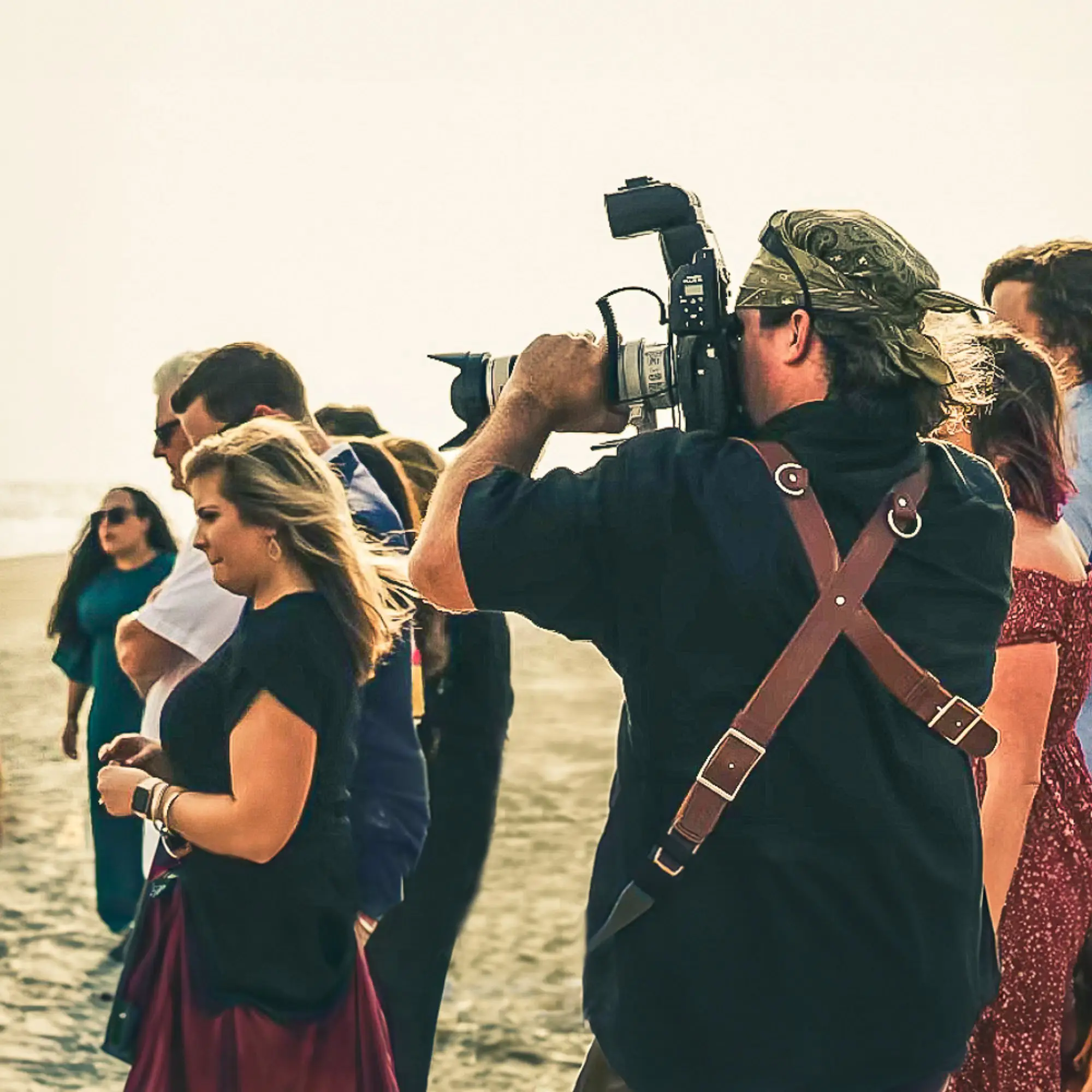 Ryan Clark, a Virginia wedding photographer, capturing a couple’s special moments during their wedding day.